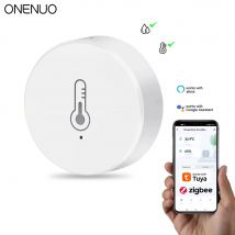 Tuya ZigBee Mini Temperatur-Feuchtigkeitssensor Smart Home Remote Monitor Funktioniert mit Gateway Alexa Google Home Voice App Control