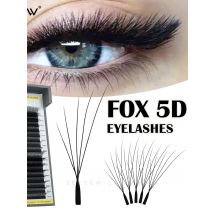 SEEDEW Fox 5D Eyelash Extension W-Shaped Air Serie Soft Natural Volume Fox Eye Lashes Slant Flying False Eyelashes
