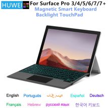 Hintergrundbeleuchtung Tastatur Für Microsoft Surface Pro 3 4 5 6 7 7 + Tablet Drahtlose Magnetische tastatur Für oberfläche Pro 7/6/5/4/3/7Plus Fall