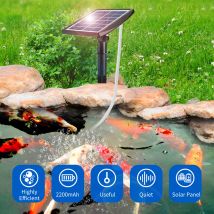 6 V 2 W Plug-in-Solar-Sauerstoffpumpe mit 8,2 Fuß Rohr, 2 Luftblasensteine, Aquarium-Oxygenator, Aquarium-Sauerstoffbelüfter, Luftpumpe, Fishin
