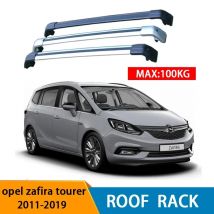 2 Stück Dachstangen für Opel/VAUXHALL Zafira Tourer 2011–2019, Seitenstangen aus Aluminiumlegierung, Kreuzschienen, Dachträger, Gepäck, SUV
