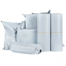 Paquete de 50 Bolsas de Envío Logístico, Bolsas de Plástico PE Opacas, Sobres para Envíos, Bolsas de Correo Blancas con Cierre Autoadhesivo