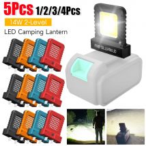 Parti di utensili elettrici a LED da 14 W per Makita Per Milwaukee Per Bosch Per DeWALT Per Parkside Per Hitachi Batteria al litio Lampada da lavoro Luci