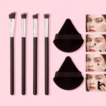 2/4/6-teiliges hochwertiges Make-up-Pinsel-Set, Lidschattenpinsel, Smuder-Pinsel, Augenschutzpinsel und fächerförmige Puderquasten-Schönheitswerkzeuge