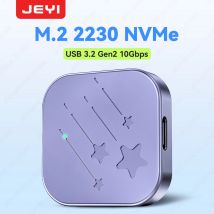 Custodia JEYI NVMe M.2 2230 SSD (RTL9210) Custodia per disco rigido esterno USB 3.2 10 Gbps Supporto 4 TB per NVMe PCIe SSD portatile