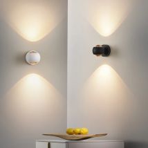 Moderne Luxus Schlafzimmer Wand Lampe Matt Metall Körper Acryl Objektiv Lampenschirm Spot Wandleuchte Licht LED Up Down Drehbare Nordic Lüster