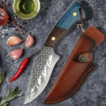 WXCOO Professionelles japanisches Messer, handgefertigt, geschmiedet, für Küchenchef, Ausbeinmesser, Fleischbeil, Metzger, Schneidmesser aus Edelstahl