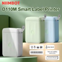 NIIMBOT D110 Verbesserte Version Thermo-Etikettendrucker Mini tragbarer Smart Label Maker mit Klebeband für Büro, Zuhause, Küche, Schule