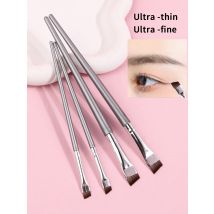 4 szt. Pędzel do eyelinera w płynie Ultra cienki, cienki, ukośny, płaski pędzel do brwi