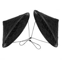 2Pcs Bambus Samurai Hut Japanischen Ritter Cosplay Bühne Leistung Fotografie Requisiten Einstellbare Größe Stroh Kegel Kopfbedeckung Party