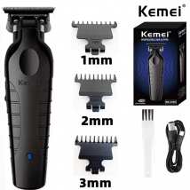Cortadora de pelo Kemei KM-2299 para hombre, cortadora de pelo eléctrica profesional, cortadora de peluquero recargable por USB, cortadora de pelo eléctrica para hombre
