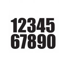 10cm Each Tall 0-9 Numbers Funny Vinyl Decal Sticker Car Stickers Window