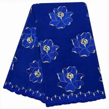 Sciarpa musulmana Hijab da donna africana Tessuto di cotone 100% di alta qualità Sciarpa ricamata in filo di cotone rayon Dubai Stile eccellente