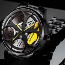 2 teile/satz Herrenmode Uhr Runde Analog Edelstahl Herrenuhren Sportliche Quarz-armbanduhr für Männer Vatertagsgeschenk