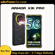Ulefone Armor X31 Pro 5G Telefono robusto Android 14 Smartphone impermeabile 6,56" 16 GB + 256 GB Sony ®   Telecamera notturna 64MP 6050mAh NFC