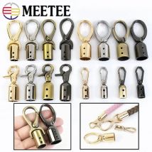2/4/10 pezzi Meetee fibbie in metallo borsa maniglia cinghia cintura tappo gancio moschettone clip
