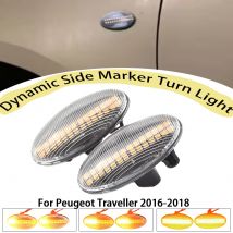 Dynamic Turn Signal Side Marker Light For Peugeot 1007 107 108 206 301 307 407 4007 607 Partner Expert Traveller
