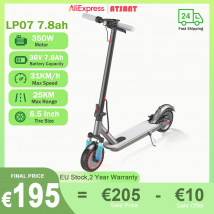 JUICEASE LP07 Scooter elettrico 350W 36V7.8Ah 25KM Lungo raggio 31KM/H 8.5 pollici con assorbimento degli urti Pieghevole City Commuter Scooter