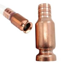 1 PC-Kupfer-Siphon, Flüssigkeitsübertragungspumpe, selbstansaugender Siphon, Siphonanschluss, Benzin, Diesel, Ventil
