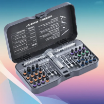 24/40/66 Ratschenschraubendreher-Set – zusammengebauter Griff, multifunktional, für DIY-PC-Möbel und Fahrradreparaturen, Geschenk für Männer
