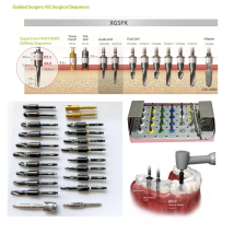 Kit completo de guía de herramientas guiada por dientes, taladros de planificación de implantes digitales, adaptador de fijación de punzón de tejido, manguitos de taladro Final
