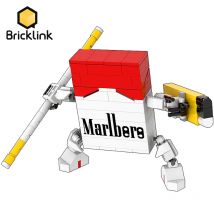 Bricklink Ideas MOC Sigaretta Mecha Robot Rosso Giallo Verde Set fai da te Creativo Building Blocks Giocattoli per bambini Regalo con SCATOLA
