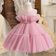 2025, Babykleider für Mädchen, Hochzeit, Brautjungfernkleider, Kleinkind, Kinder, Geburtstag, Party, Tüll, Prinzessinnenkleid, Kleinkind-Tauf-Outfits