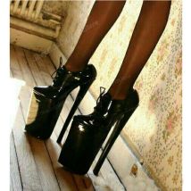 Schwarz Kreuz Gebunden Runde Kappe Super Plattform Pumpen Lace up Sexy 30 cm Stiletto High Heel Neue Frauen Schuhe 2024 zapatos Para Mujere