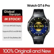 Versione Globale HUAWEI Watch GT 6 Pro 46mm Smartwatch con Schermo AMOLED da 1,47" e Durata della Batteria Fino a 21 Giorni, Compatibile con iOS e Android