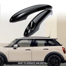 Copri maniglia per portiera auto compatibile con BMW Mini Cooper S R50 R52 R53 R55 R56 R57 R58 R59 R61 Nero lucido