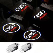 2pcs Car Door Welcome Lights for Audi A1 A3 8P 8V A4 A5 A6 A7 A8 Q3 Q5 Q7 Q8 Sline TT Logo Projector Ghost Shadow Lamp