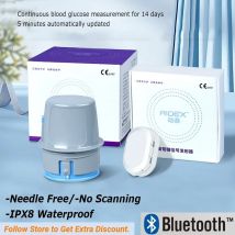 Trasmettitore sensore Aidex monitor glucosio continuo Diabete CGMS 24 ore Monitor in tempo reale Scansione gratuita APP multilingue Freestyle Libr