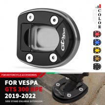 Per GTS300 2023 Per Vespa gts GTV 300 HPE 2019-2022 Moto Cavalletto Piede Cavalletto Laterale Ingrandire Estensione Pad Piastra di Supporto