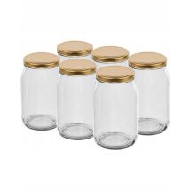 Glasgefäß zur Vorbereitung mit Schraubverschluss 900 ml 6 Stück