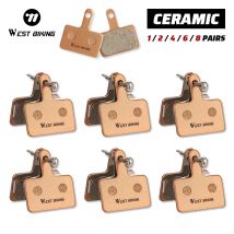 WEST RADFAHREN Harz Keramik Fahrrad Bremsbeläge Für Shimano Mt200 M515 C501 C601 1/2/4/6/8 Paar Tragen-beständig Straße Fahrrad Bremsbeläge