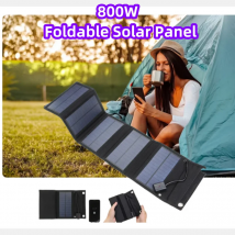 Panel Solar plegable de 800W, cargador de teléfono de 5V, alimentación USB, fuente de generador de energía para exteriores, teléfono móvil, Camping, emergencia, venta al por mayor