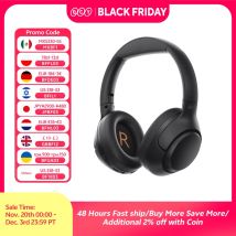 QCY H3 ANC słuchawki bezprzewodowe Bluetooth 5.4 Hi-Res Audio zestaw słuchawkowy nauszny 43dB hybrydowe aktywne słuchawki z redukcją szumów 60H