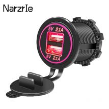 Auto Universal Zigaretten anzünder Ladegerät USB-Fahrzeug DC12V-32V wasserdichtes Dual-USB-Ladegerät 2 Ports Steckdose 5v 2.4a/2.4a