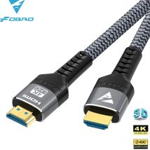 FDBRO-Cable Compatible con HDMI 4K, Adaptador 4K @ 120Hz, 2,0, 48Gbps, para RTX 3080, eARC, HDR, Cable de vídeo, PC, portátil, TV box, PS5