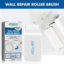 Wandreparatur-Rollpinsel, weiße Farbe, Renovierung, feuchtigkeitsbeständig, rissfest, Graffiti, leicht zu bedecken, Wandreparaturfarbe, 100 g