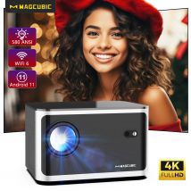 Magcubic 580ANSI Projektor z automatyczną regulacją ostrości Android 11 4K 1080P Wifi6 Sterowanie głosowe Allwinner H713 BT5.0 Kino domowe HY350 Pro