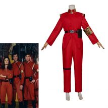 TV-Serie V Besucher Cosplay Kostüm Herren Rot Militäruniform Anzüge 80er Jahre Klassische Jacke Hose Halloween Mottoparty Rollenspiel