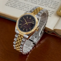 Baltany Herren-Automatikuhr, 36 mm, mechanische Armbanduhr, Saphir-Taucher, 10 ATM, wasserdicht, leuchtend, NH35