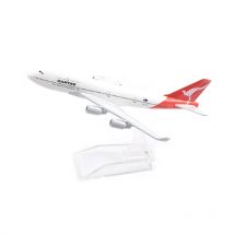 JASON TUTU 16cm Qantas Boeing 747 Airplane Model Airplane Diecast Metal 1/400 Scale Planes