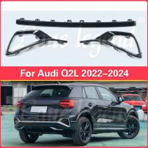 Hohe Qualität 3 stücke Auto Hinten Stoßstange Abdeckung Streifen Trim Alle Schwarz für Audi Q2 Q2L S-linie Sline Sport 2022 2023 2024