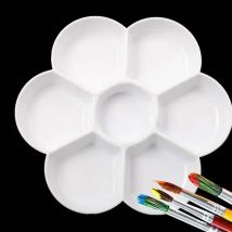 1 Stück Farb tablett Künstler Aquarell Pigment Palette Kunststoff Pflaumen blüte Form Kinder malerei