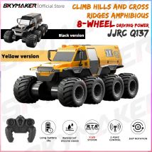 JJRC Q137 8WD RC Car 2.4G Amphibious 8 Wheel Remote Control Truck Climbing Off Road Waterproof Armored Vehicles Children's Toys