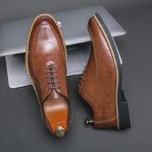 Heißer Verkauf spitzer Kleid Schuhe Europa Amerika lässig vielseitige Herren Low-Top-Schuhe High-End-Bankett Büro Herren Business-Schuhe