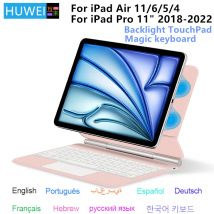 Folio tastiera magica per iPad Air 11 2024 M2 iPad Air 4 Air 5 Pro 11 1a 2a 3a 4a generazione Custodia magnetica intelligente per tastiera