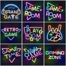 Gamer Zimmer Leuchtreklamen LED-Licht für Spielzimmer PlayStation leuchtendes Geschäftsschild Teenager Zimmer Wanddekoration Licht Gamer Geschenk